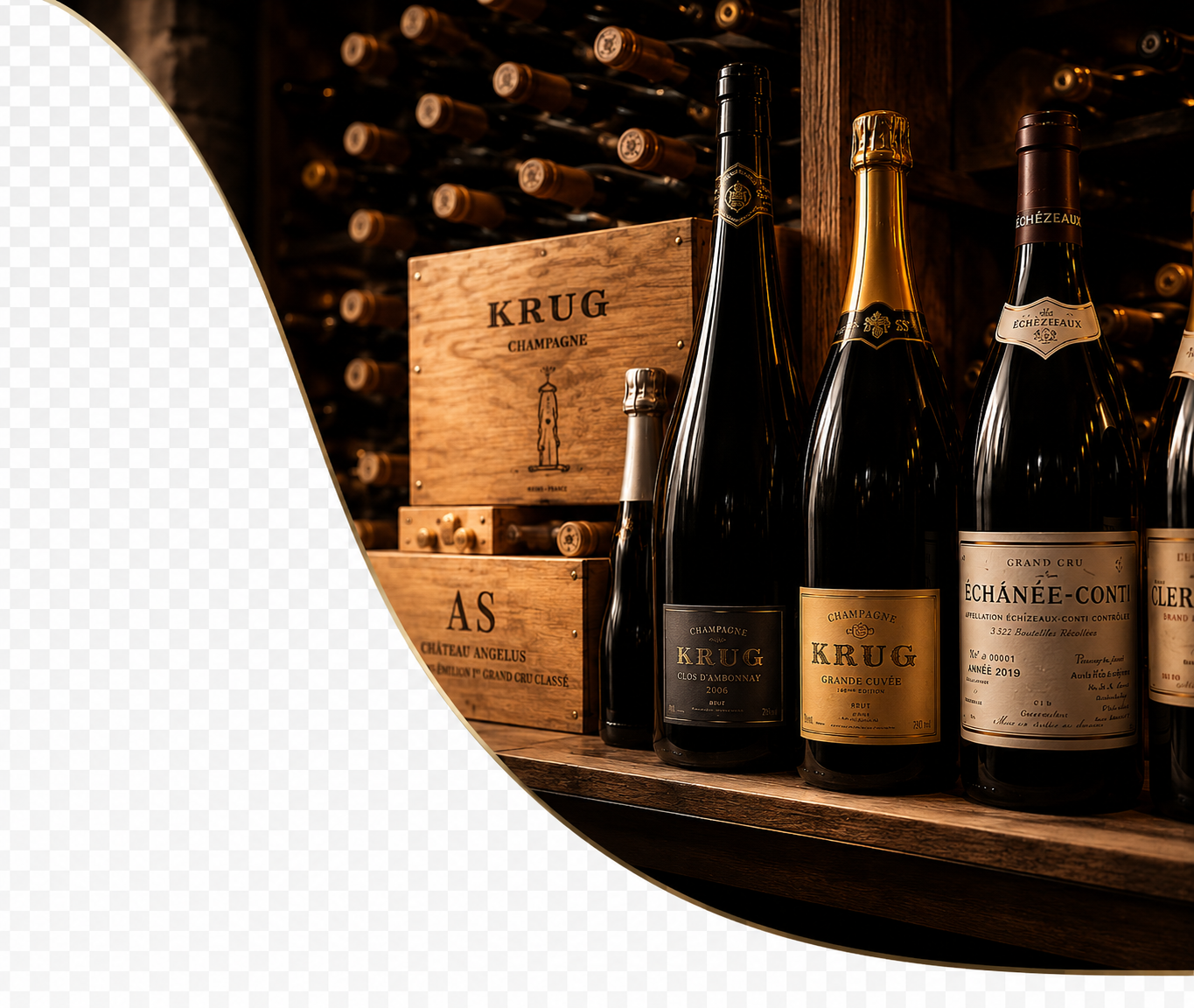 Cave à vins Alessandra Scott — bouteilles et grands crus